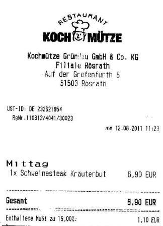 tvby Hffner Kochmtze Restaurant